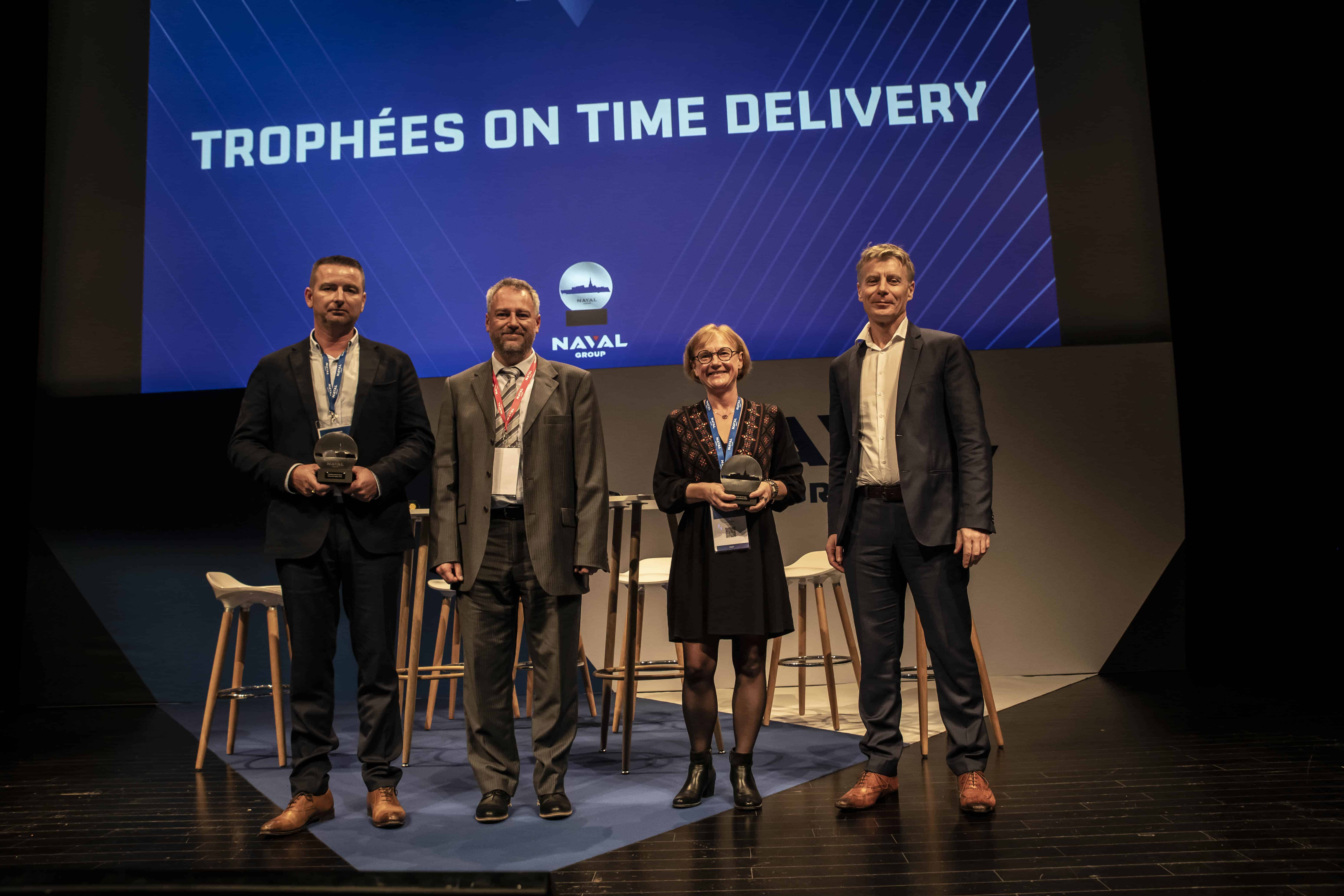 Trophée OTD délivré à Tubflex par Naval Group